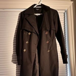 BEBE black Trench coat USED once
